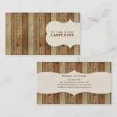 Wooden Carpentry Visitekaartje (Voorkant / Achterkant)