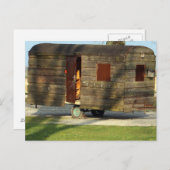 Wooden Carvan Trailer Briefkaarten (Voorkant / Achterkant)