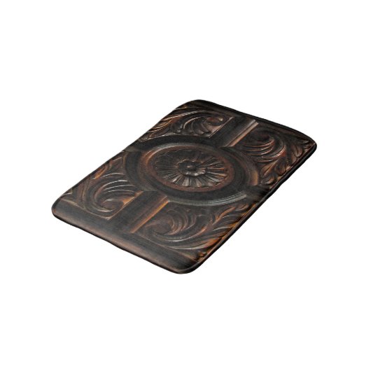 Wooden Carving Bath Mats Badmat (Gekanteld)