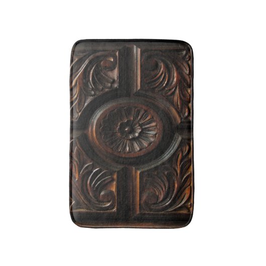 Wooden Carving Bath Mats Badmat (Voorkant Verticaal)