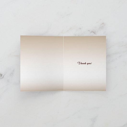 Wooden Carving Bedankt (Binnen)