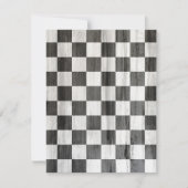Wooden Checker Pattern Bedankkaart (Voorkant)