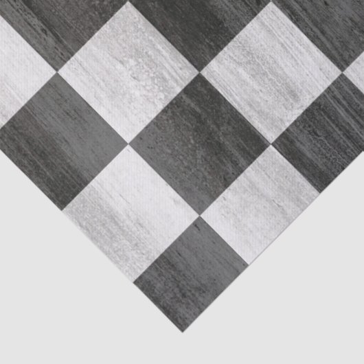Wooden Checker Pattern Tissuepapier (Detail)