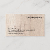 Wooden Chef board Catering Grazing Platter Visitekaartje (Achterkant)