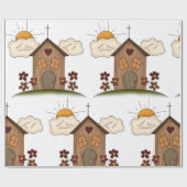 Wooden Church Cadeaupapier (Vlak)