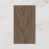 Wooden Connect met ons Social Media QR Code Logo Visitekaartje (Achterkant)