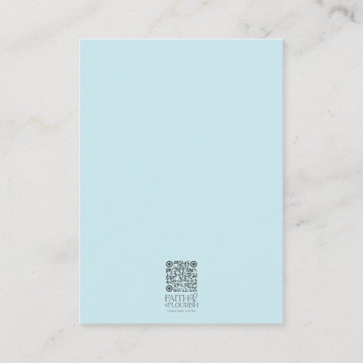 Wooden Cross Scripture Bijbels Bladwijzer Advieskaart (Achterkant)