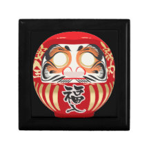 Wooden Daruma Doll Jewelry Box