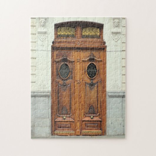 Wooden Doors in Madrid, Spanje Puzzle Legpuzzel (Verticaal)