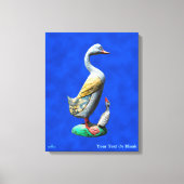 Wooden Ducks, weed Canvas Afdruk (Voorkant)