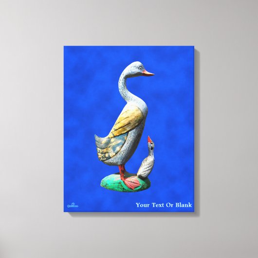 Wooden Ducks, weed Canvas Afdruk (Voorkant)