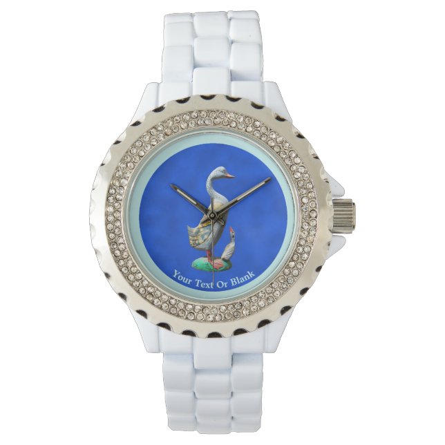 Wooden Ducks, weed Horloge (Voorkant)