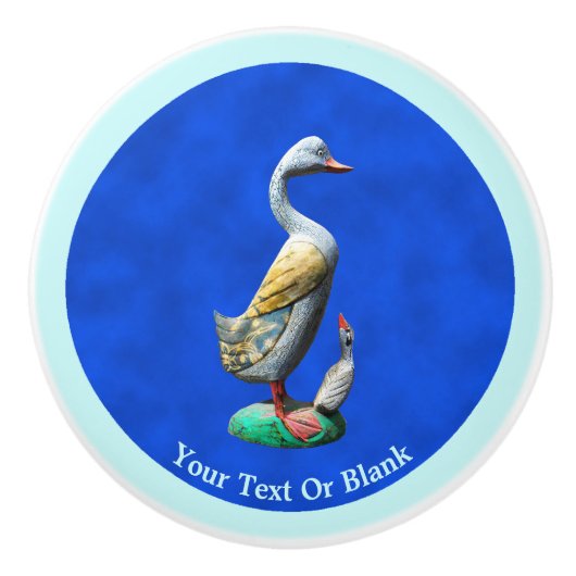 Wooden Ducks, weed Keramische Knop (Voorkant)