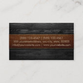  Wooden Elegant Leather Kijk #14 Visitekaartje (Achterkant)