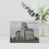 Wooden Elevator in het Indische hoofd Saskatchewan Briefkaart (Staand voorkant)