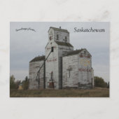 Wooden Elevator in het Indische hoofd Saskatchewan Briefkaart (Voorkant)