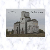 Wooden Elevator in het Indische hoofd Saskatchewan Briefkaart