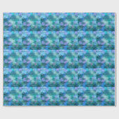 Wooden Fence Graffiti Paars Blue Green Turquoise Cadeaupapier (Vlak)