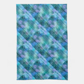 Wooden Fence Graffiti Paars Blue Green Turquoise Theedoek (Verticaal)