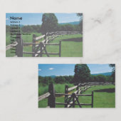 Wooden fence, Vermont, VS Visitekaartje (Voorkant / Achterkant)