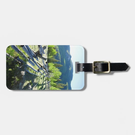 Wooden Fenceline Bagagelabel (Voorkant horizontaal)