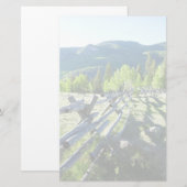 Wooden Fenceline Briefpapier (Voorkant / Achterkant)