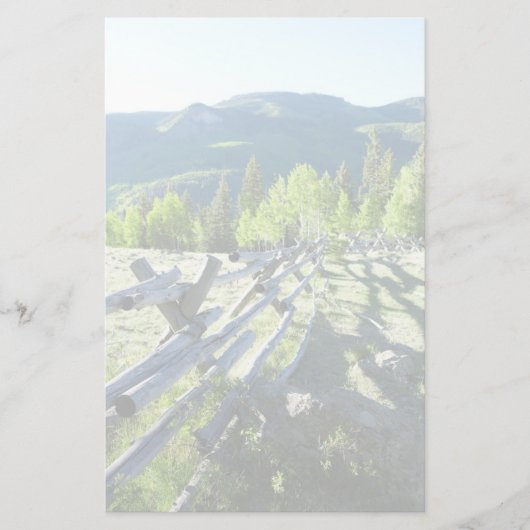 Wooden Fenceline Briefpapier (Voorkant)