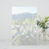 Wooden Fenceline Briefpapier (Staand voorkant)