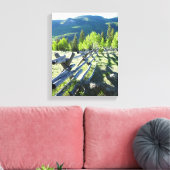 Wooden Fenceline Canvas Afdruk (Insitu (Woonkamer))