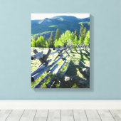 Wooden Fenceline Canvas Afdruk (Insitu (Houten vloer))