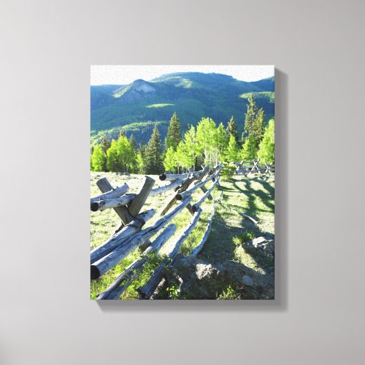 Wooden Fenceline Canvas Afdruk (Voorkant)