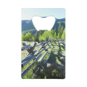 Wooden Fenceline Creditkaart Flessenopener (Achterkant)