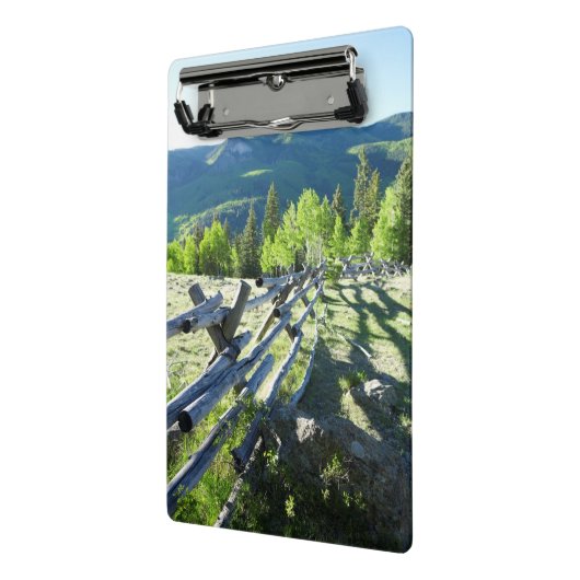 Wooden Fenceline Mini Klembord (Angled2)