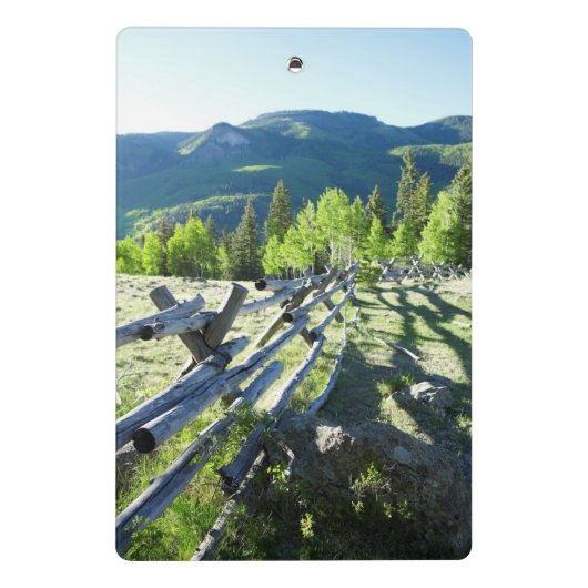 Wooden Fenceline Mini Klembord (Achterkant)