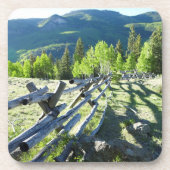 Wooden Fenceline Onderzetter (Voorkant)