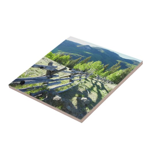 Wooden Fenceline Tegeltje (Zijkant)