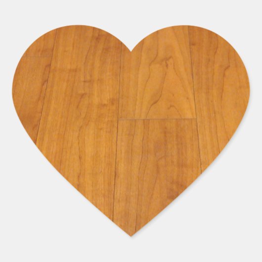 Wooden Floor Parquetry Parquet Laminate Brown Hart Sticker (Voorkant)