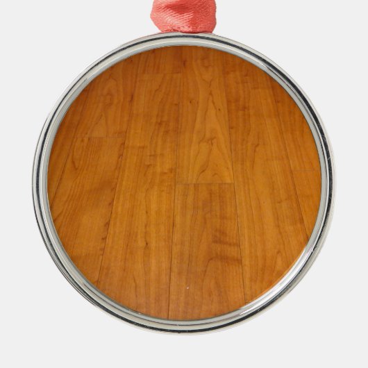 Wooden Floor Parquetry Parquet Laminate Brown Metalen Ornament (Voorkant)