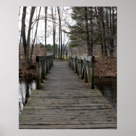 Wooden Footbridge Poster