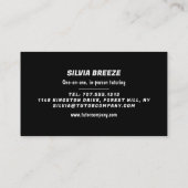 Wooden French Flag, French Language Ttorney, Teach Visitekaartje (Achterkant)