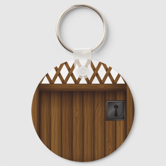 Wooden Gate Sleutelhanger (Voorkant)