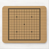 Wooden Go Board 13x13 grens Muismat (Voorkant)