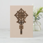 Wooden Hand Cross  Kaart (Staand voorkant)
