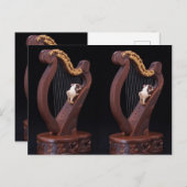 Wooden Harp Adventure Postcard Briefkaart (Voorkant / Achterkant)
