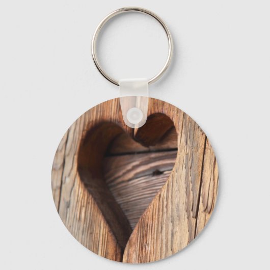 Wooden Heart Sleutelhanger (Voorkant)