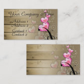 Wooden Hearts Visitekaartje (Voorkant / Achterkant)