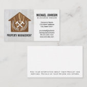 Wooden House Logo | Kroonhamers Visitekaartje (Voorkant / Achterkant)