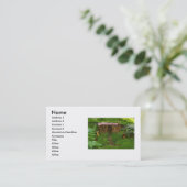 Wooden House Visitekaartje (Staand voorkant)