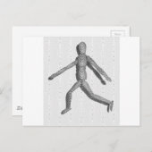 Wooden Human Mannequin Briefkaart (Voorkant / Achterkant)