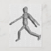 Wooden Human Mannequin Briefkaart (Voorkant)